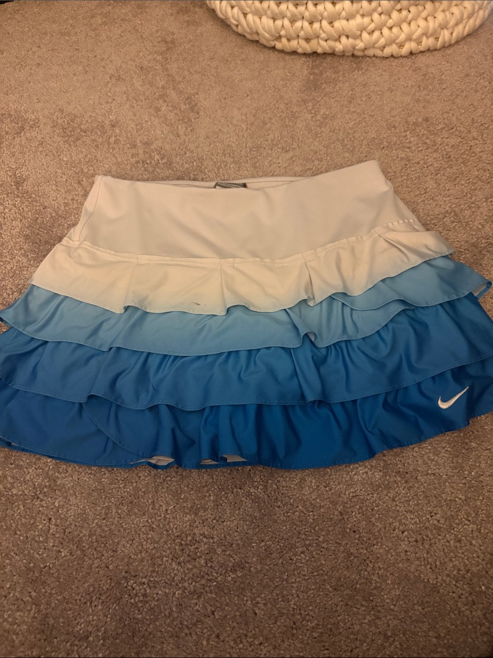 Nike Women’s Ombre Blue Ruffle Tennis Skirt